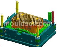 一次性塑料水果箱模具 塑膠模具與橡膠減震墊的綜合應用